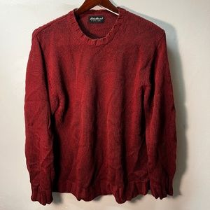 Eddie Bauer Red Cotton Sweater - XL.